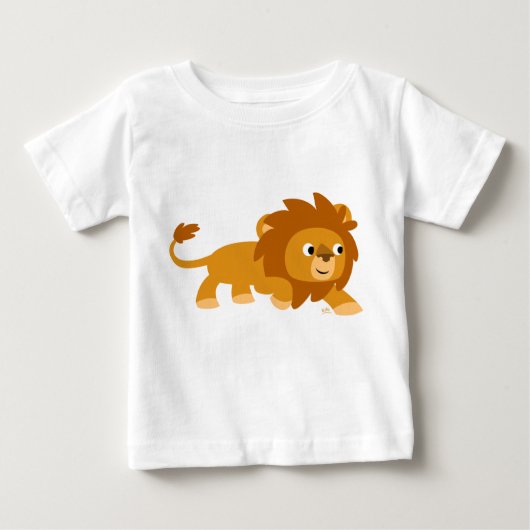 Niedlicher Smart Cartoon Lion Baby T - Shirt (Vorderseite)