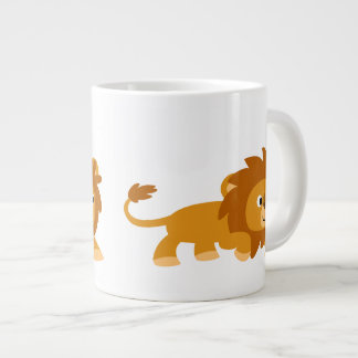 Niedlicher Smart Cartoon Lion Jumbo Tasse