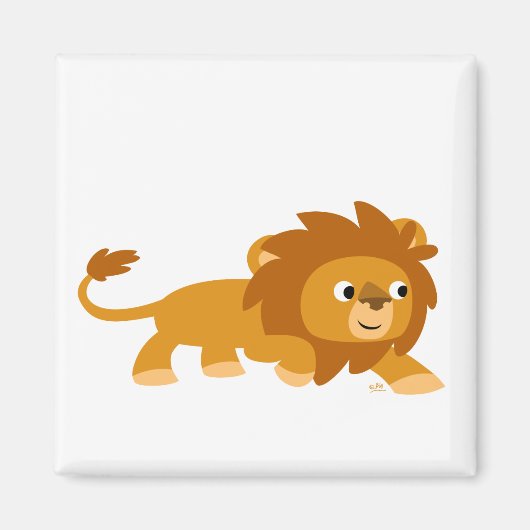 Niedlicher Smart Cartoon Lion Magnet (Vorne)