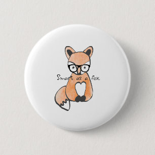 Niedlicher Smart Fox Button