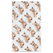 Niedlicher Smart Fox Kleine Geschenktüte (Rückseite)