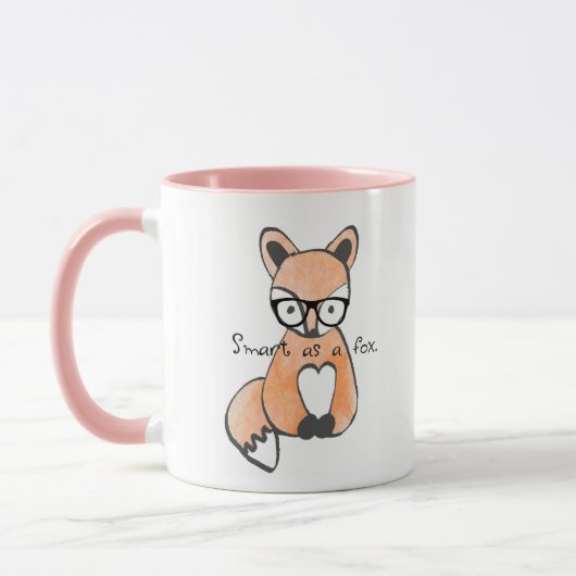 Niedlicher Smart Fox Tasse (Links)