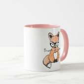 Niedlicher Smart Fox Tasse (VorderseiteRechts)