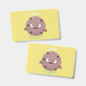 Niedlicher Smart-Schokolade-Chip-Cartoon Ausweis (Vorder- & Rückseite)