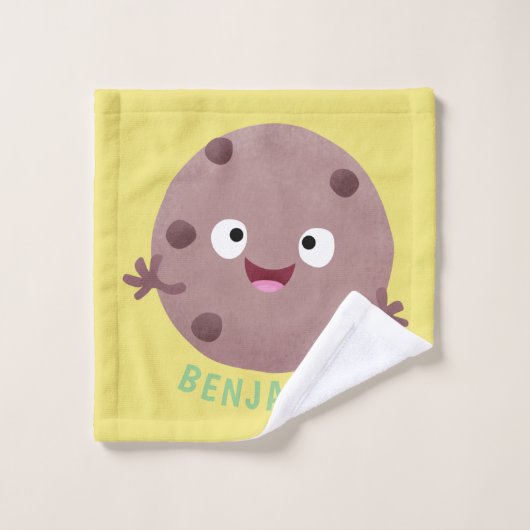 Niedlicher Smart-Schokolade-Chip-Cartoon Badhandtuch Set (Waschlappen)