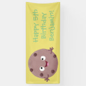 Niedlicher Smart-Schokolade-Chip-Cartoon Banner (Vertikal)