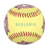 Niedlicher Smart-Schokolade-Chip-Cartoon Baseball (Rückseite)