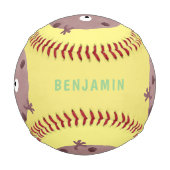Niedlicher Smart-Schokolade-Chip-Cartoon Baseball (Vorderseite)