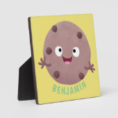 Niedlicher Smart-Schokolade-Chip-Cartoon Fotoplatte (Vorderseite)