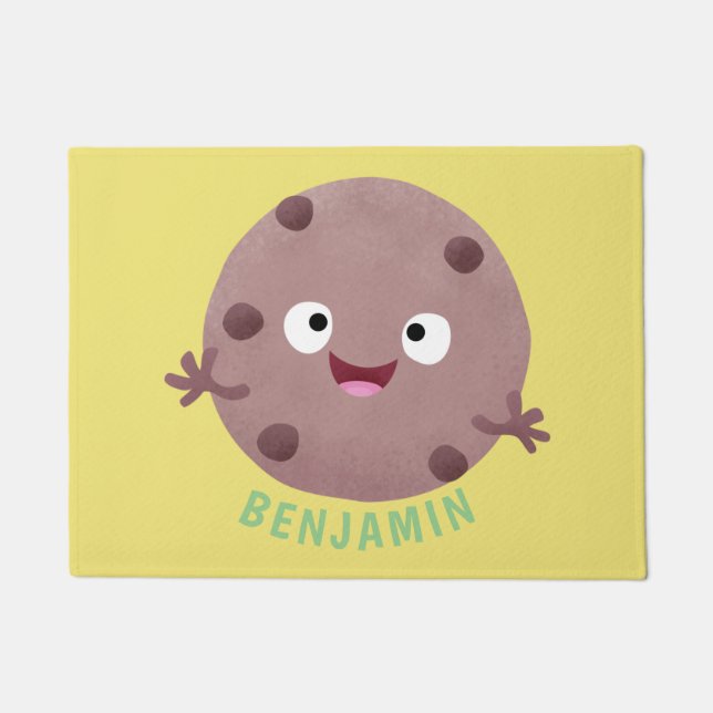 Niedlicher Smart-Schokolade-Chip-Cartoon Fußmatte (Vorderseite)