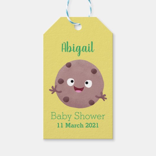 Niedlicher Smart-Schokolade-Chip-Cartoon Geschenkanhänger (Vorderseite)