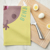 Niedlicher Smart-Schokolade-Chip-Cartoon Geschirrtuch (Viertel Falte)