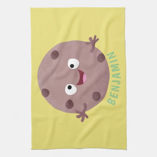 Niedlicher Smart-Schokolade-Chip-Cartoon Geschirrtuch (Vertikal)