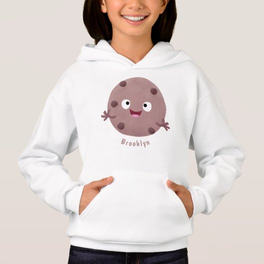 Niedlicher Smart-Schokolade-Chip-Cartoon Hoodie (Vorderseite)