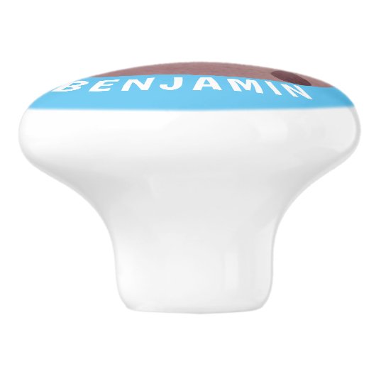 Niedlicher Smart-Schokolade-Chip-Cartoon Keramikknauf (Seitenansicht)