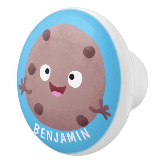 Niedlicher Smart-Schokolade-Chip-Cartoon Keramikknauf (Rechts)