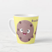 Niedlicher Smart-Schokolade-Chip-Cartoon Milchtasse (Linke Ecke)