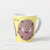 Niedlicher Smart-Schokolade-Chip-Cartoon Milchtasse (Rechte Ecke)