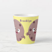 Niedlicher Smart-Schokolade-Chip-Cartoon Milchtasse (Vorderseite)