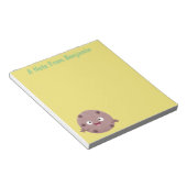 Niedlicher Smart-Schokolade-Chip-Cartoon Notizblock (angewinkelt)