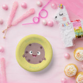 Niedlicher Smart-Schokolade-Chip-Cartoon Pappteller (Party)