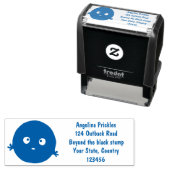 Niedlicher Smart-Schokolade-Chip-Cartoon Permastempel (Beispiel)
