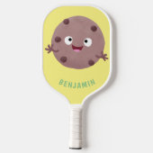 Niedlicher Smart-Schokolade-Chip-Cartoon Pickleball Schläger (Rückseite)