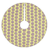 Niedlicher Smart-Schokolade-Chip-Cartoon Polyester Weihnachtsbaumdecke (Vorderseite)