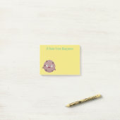 Niedlicher Smart-Schokolade-Chip-Cartoon Post-it Klebezettel (Auf Schreibtisch)