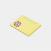 Niedlicher Smart-Schokolade-Chip-Cartoon Post-it Klebezettel (angewinkelt)
