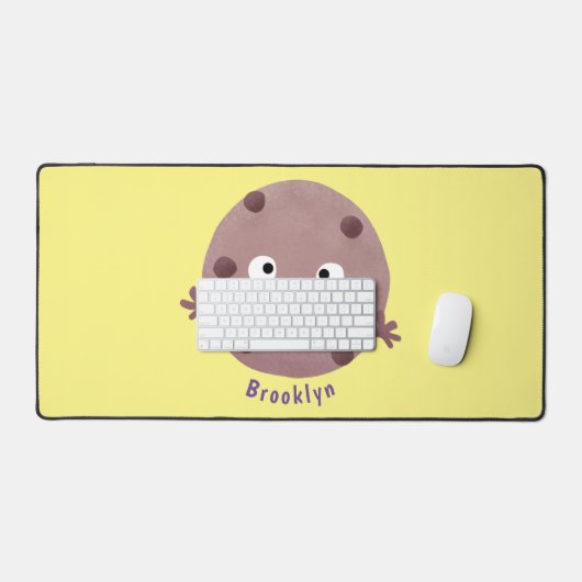 Niedlicher Smart-Schokolade-Chip-Cartoon Schreibtischunterlage (Tastatur & Maus)