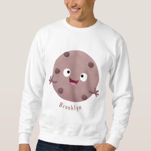 Niedlicher Smart-Schokolade-Chip-Cartoon Sweatshirt (Vorderseite)