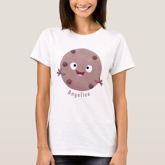 Niedlicher Smart-Schokolade-Chip-Cartoon T-Shirt (Vorderseite)