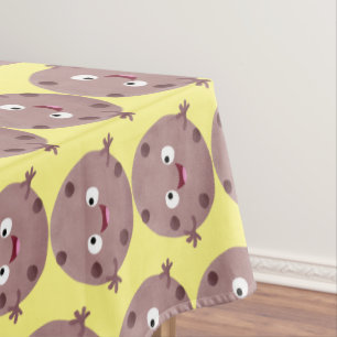 Niedlicher Smart-Schokolade-Chip-Cartoon Tischdecke
