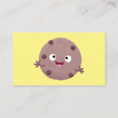 Niedlicher Smart-Schokolade-Chip-Cartoon Visitenkarte (Rückseite)