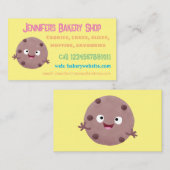 Niedlicher Smart-Schokolade-Chip-Cartoon Visitenkarte (Vorne/Hinten)