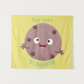 Niedlicher Smart-Schokolade-Chip-Cartoon Wandteppich (Vorderseite (Horizontal))