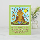 Niedlicher Snail Comfort Food Happy Fall Karte (Stehend Vorderseite)