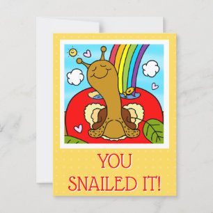Niedlicher Snail Teacher Vielen Dank Postkarte