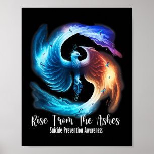 Niedlicher Snix-Anstieg des Suizids in den Aschen Poster