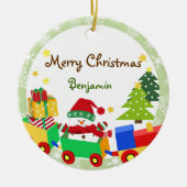 Niedlicher Snowman in der Keramikornament (Vorne)