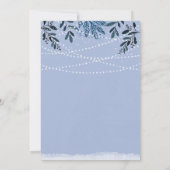 Niedlicher Snowman Magical Lights Winter Boy Baby Einladung (Rückseite)