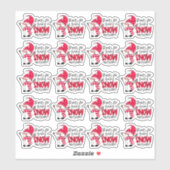 Niedlicher Snowman Pun Dank für das Phantastische  Aufkleber (Blatt)