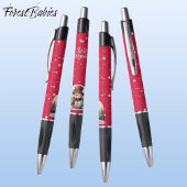 Niedlicher Snowman Top Hat es Schnee Red Charakter Kugelschreiber