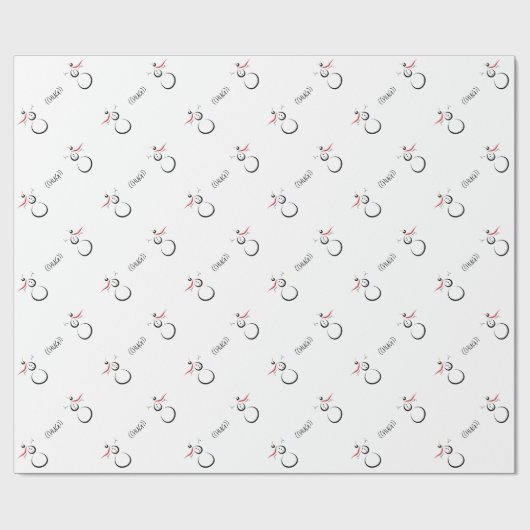 NIEDLICHER SNOWMEN-Textumschlag Geschenkpapier (Flach)