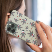 Niedlicher Sockenaffe mit Herzmuster auf Tan Case-Mate iPhone Hülle