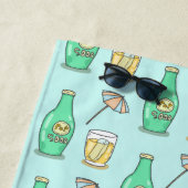 Niedlicher Soda-Pop und Strandschirm Summery Strandtuch (Beispiel)