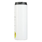 Niedlicher Softball-Personalisierter Name Thermosbecher (Rückseite)
