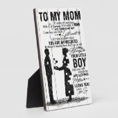 Niedlicher Sohn zu meiner Mama Geschenk | Lieblich Fotoplatte (Seite)