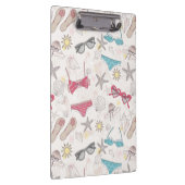 Niedlicher Sommer-abstraktes Muster Klemmbrett (Rechts)